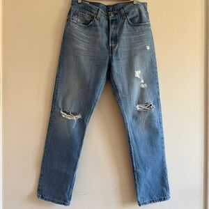 Levi's 501 Original Distressed Jeans
